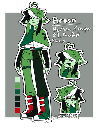 Reference sheet of my original character Arson